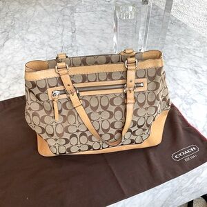 Coach Signature Canvas Tote Bag